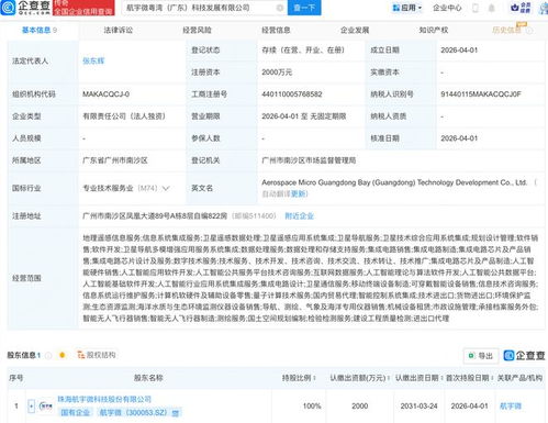 航宇微在廣東成立科技發展公司，布局AI與衛星業務及信息系統集成服務